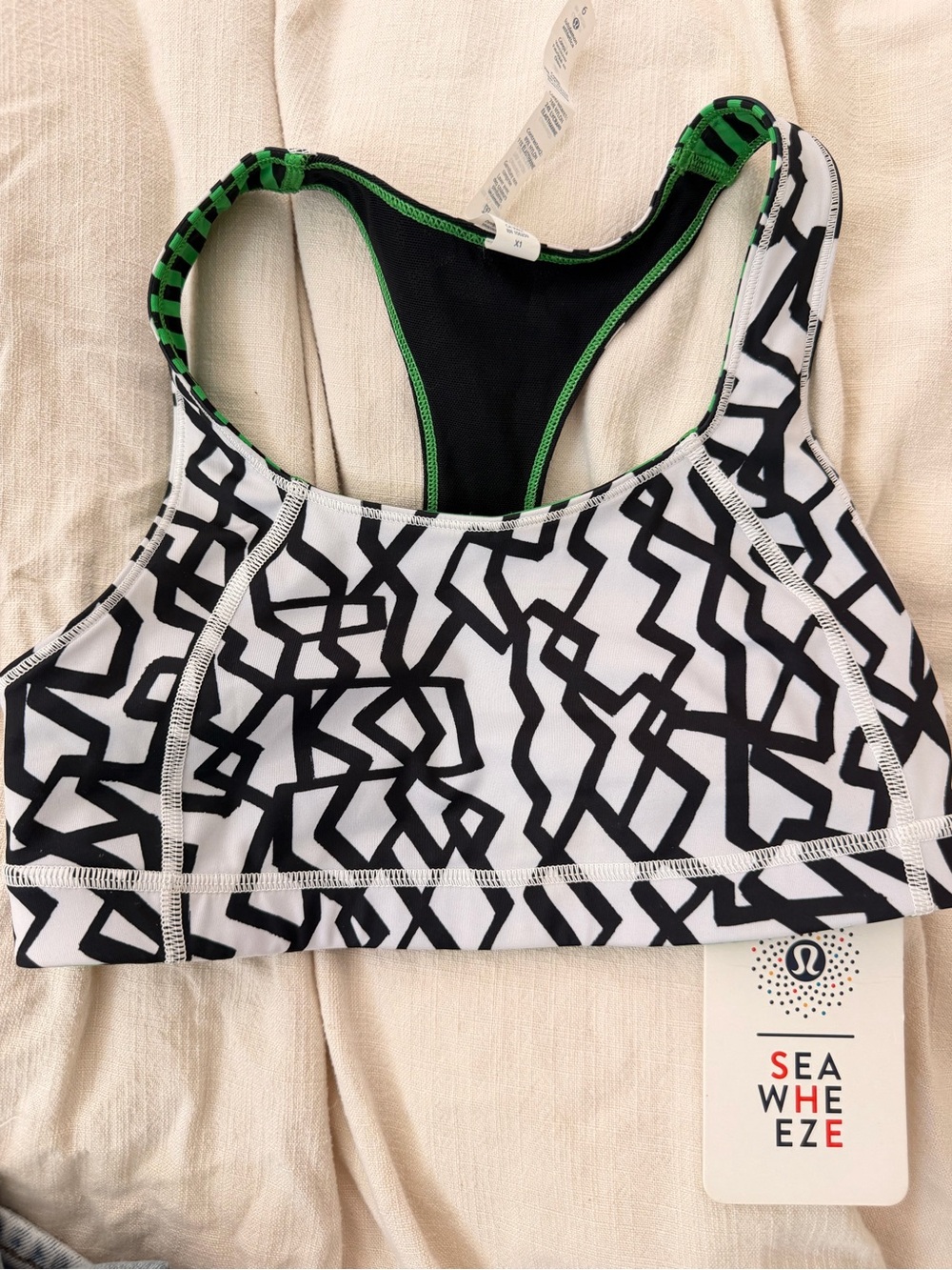 lululemon special edition seawheeze bra reversable